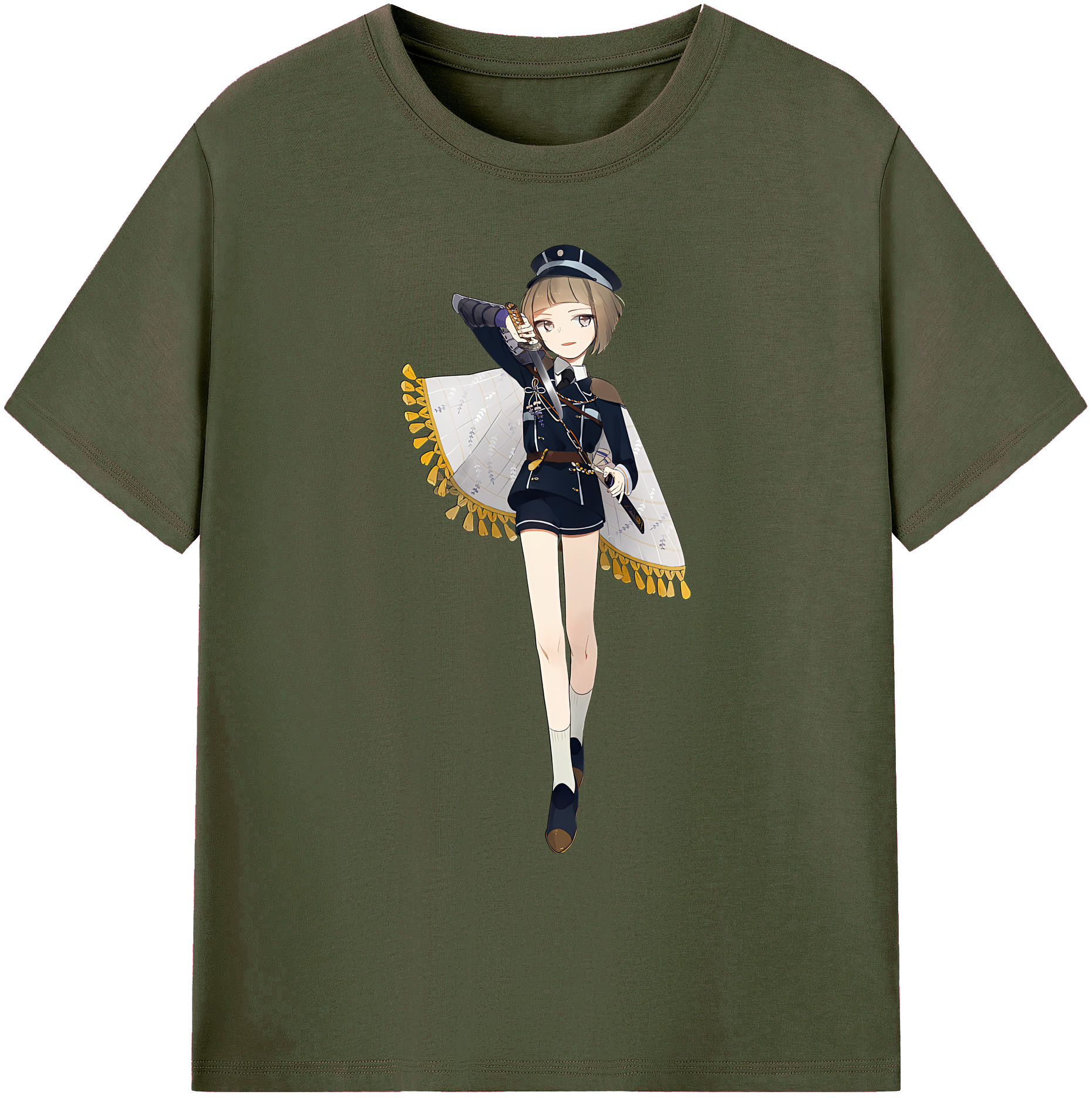 （画像用） 刀剣乱舞 Touken Ranbu 綿100％ メンズ半袖Tシャツ｜肌触りやわらか＆通気性